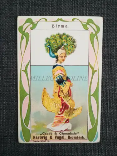 HARTWIG & VOGEL CACAO & CHOCOLATE - Birma Myanmar Karton