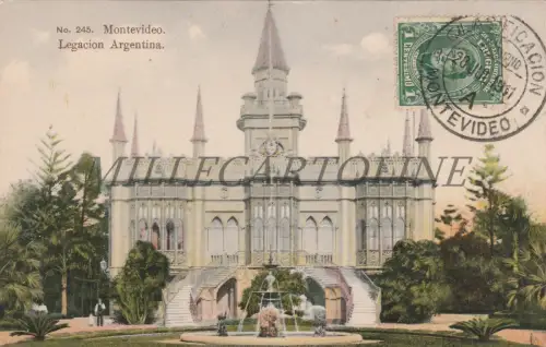 URUGUAY - Montevideo, Legacion Argentina, Classificacion 2° Turno1911