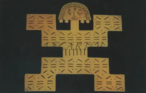 KOLUMBIEN - Goldmuseum, Banco de La Republica, Bogotà, anthropomorpher Anhänger