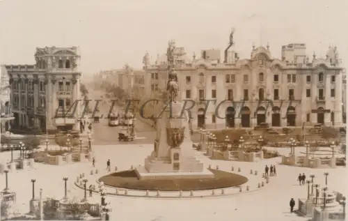 PERU' - Lima, Plaza San Martin, Fotopostkarte