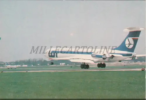AVIATION - Lot Poland, Intercontinental Fan-Jet Iljuschin-62 M