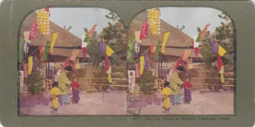 STEREOVIEW - Japan, Tea House at Haneda, Yokohama