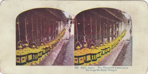 STEREOVIEW - Japan, Nara, Thousand Lanterns at Kasuga No Myia Temple & Nikko
