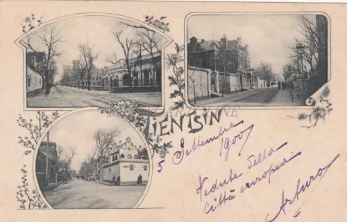 CHINA - Tientsin, Ansichten, Postkarte 1901