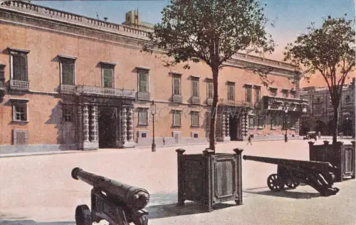 MALTA - The Public Library, Valletta, Postkarte 1932