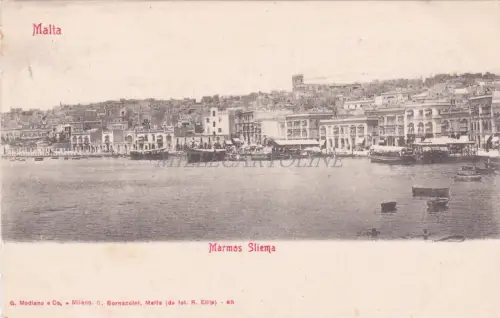 MALTA - Marmos Sliema - Postkarte