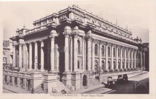 MALTA - Valletta, Royal Opera House, Postkarte