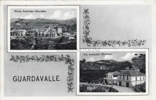 GUARDAVALLE - Rione e Via Antonino Giordano 1941 Postkarte Ed.Macrì