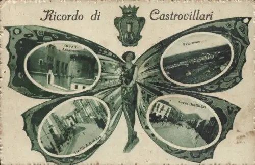 CASTROVILLARI - Erinnerung - Schmetterlingsfrau - Postkarte Ed.La Regina