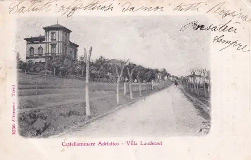 CASTELLAMMARE ADRIATICO - Pescara - Villa Landerset 1906 Postkarte