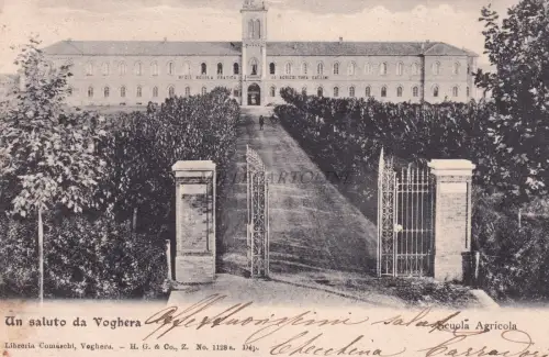 VOGHERA - Un Saluto - Scuola Agricola Gallini 1905 Postkarte