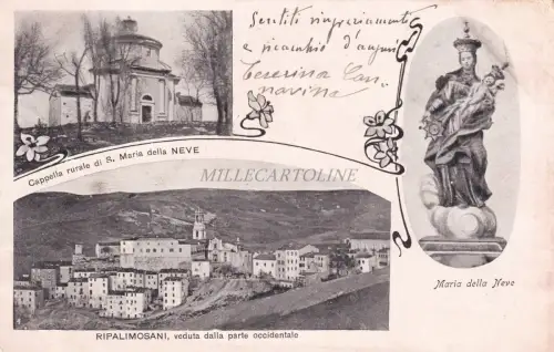 RIPALIMOSANI - Ansicht und Kapelle von S.Maria della Neve 1905 Postkarte