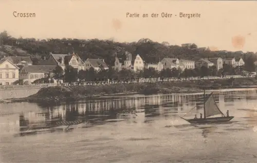 POLEN - Crossen an der Oder Krosno Odrzańskie - Bergseite - Postkarte Gmbh