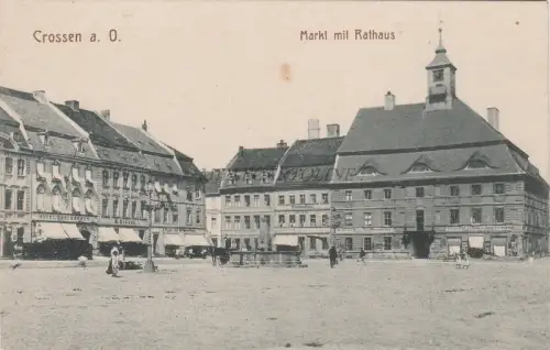 POLEN - Crossen an der Oder Krosno Odrzańskie - Markt - Postkarte Gmbh