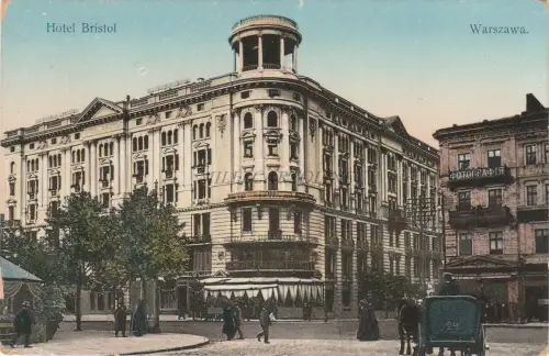 POLEN - Warszawa - Hotel Bristol - Postkarte Pocztowka