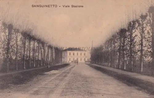 SANGUINETTO - Viale Stazione 1919 Postkarte Ed.Fabbris