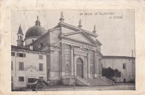 VILLAFRANCA DI VERONA - Ein Gruß 1909 Postkarte Ed.Onestinghel