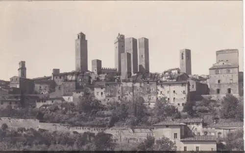 SAN GIMIGNANO - Ansicht 1929, Foto Postkarte