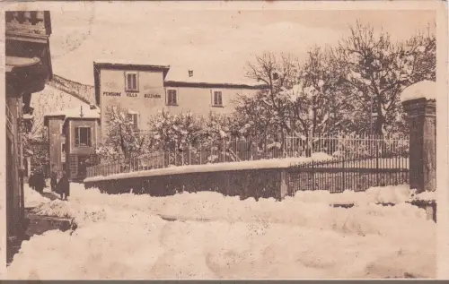 MARESCA - Montagna Pistoiese, Pension Villa Bizzarri unter dem Schnee, Postkarte