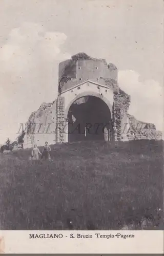 MAGLIANO IN TOSCANA - S. Bruzio Tempio Pagano, Postkarte 1915