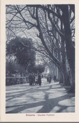ORBETELLO - Öffentliche Gärten, Postkarte