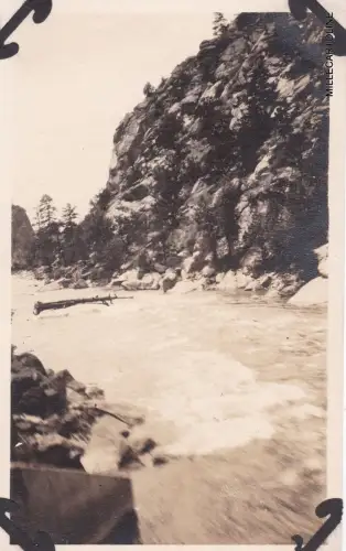 COLORADO, D.& R.G. R.R.  DURCH DIE FELSIGEN BERGE, ALTES SCHNAPPSCHUSS FOTO 1917