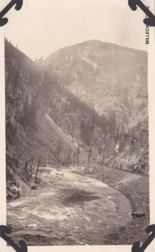 COLORADO, D.& R.G. R.R.  DURCH DIE FELSIGEN BERGE, ALTES SCHNAPPSCHUSS FOTO 1917