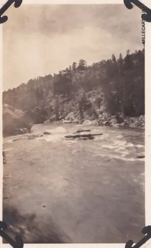 COLORADO, D.& R.G. R.R. - THROUGH ROCKY MTS, OLD SNAPSHOT PHOTO 1917