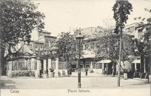 GRIECHENLAND - Crete La Canee - Chania, Piazza Splanza - Postkarte Ritter