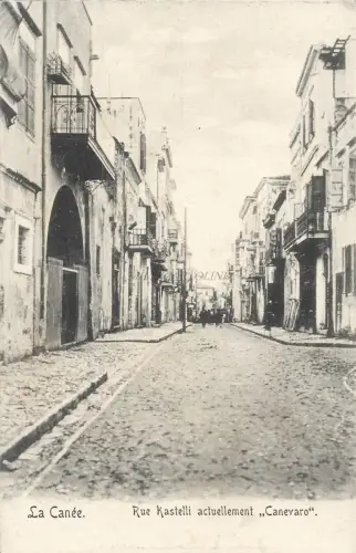 GRIECHENLAND - Crete La Canee - Rue Kastelli Canevaro - Postkarte Cavaliero