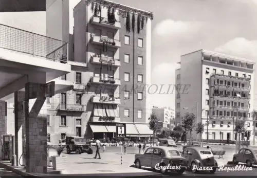 CAGLIARI - Piazza Repubblica, Postkarte 1962