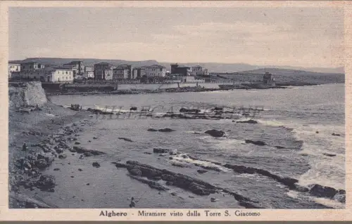 ALGHERO - Miramare vom Turm S. Giacomo aus gesehen, Postkarte