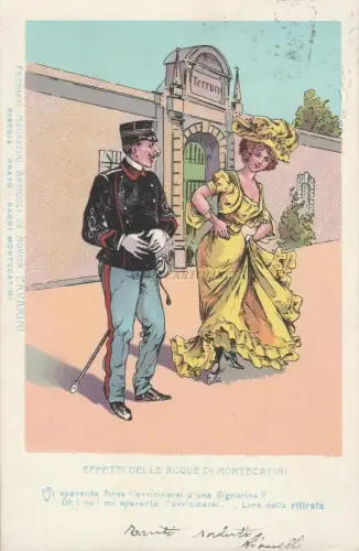 BAGNI DI MONTECATINI - Wassereffekte - Stab. Dach, Miss 1903