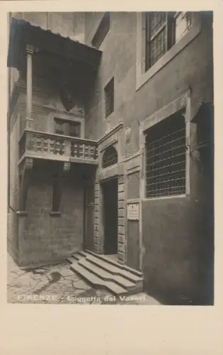 FLORENZ - Loggetta del Vasari - Fotokarte