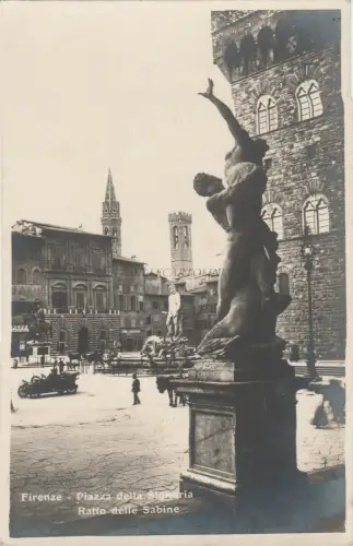 FLORENZ - Piazza della Signoria - Ratto delle Sabine - Fotokarte