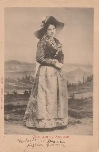 SIENA - Contadina Senese 1901 Fototypie Falb