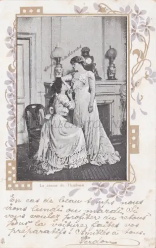 FRANKREICH - La race du Flambeau - Biscuits Oulevay Morges 1904