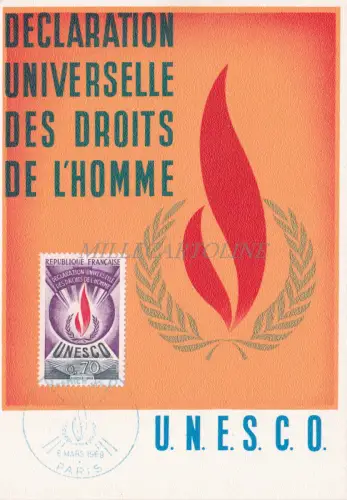 FRANKREICH - Allgemeine Erklärung der Menschenrechte - UNESCO 1969