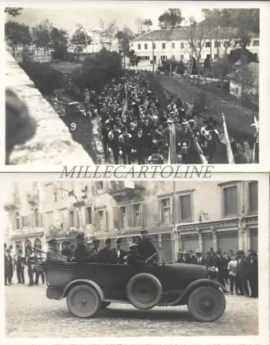 UDINE / OSOPPO - 75. Jahrestag Moti del 1848 2 Fotokarten 1923