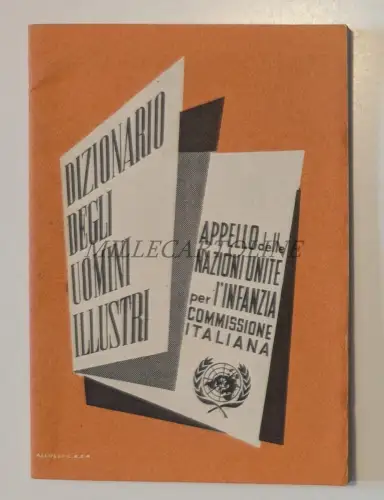 WÖRTERBUCH DER ILLUSTREN MÄNNER - Appell der Vereinten Nationen für die Kindheit 1950 Allulli