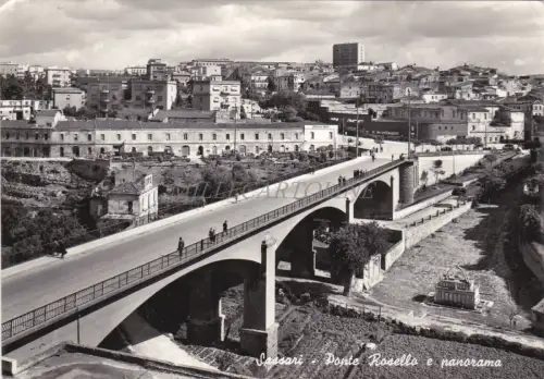 SASSARI - Ponte Rosello e panorama 1959