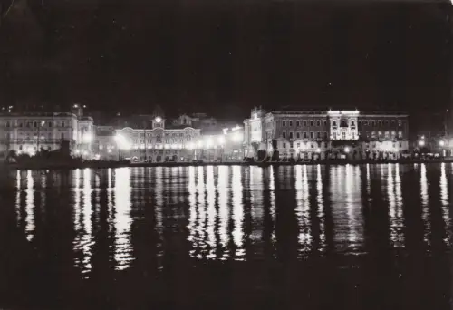 TRIEST - Piazza dell'Unità d'Italia (Nacht) 1961