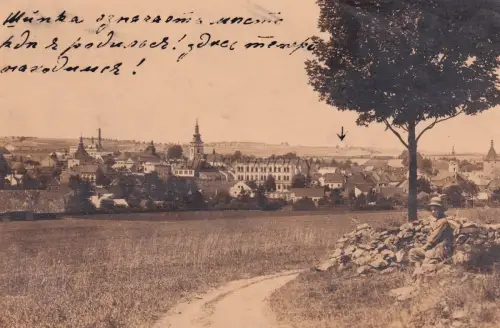 TSCHECHISCHE REPUBLIK - Pelhřimov 1923 Echtfoto Postkarte Tabor