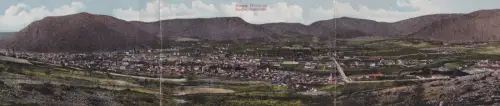 BOSNIEN - Mostar Мостар - Panorama 1910/20 Dreifachpostkarte ausklappbar