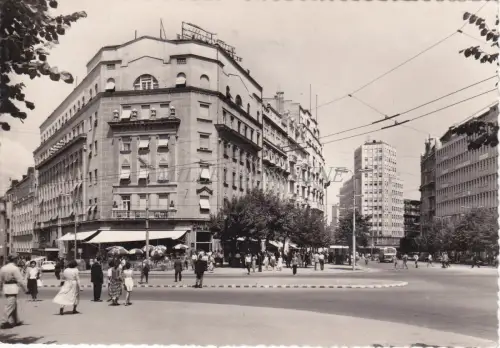 SERBIEN - Beograd Belgrad, Hotel Balkan, Postkarte 1959