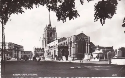 ENGLAND - Chelmsford Cathedral, Postkarte 1953