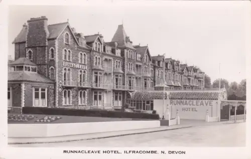 ENGLAND - Runnacleave Hotel, Ilfracombe, N. Devon, Postkarte 1951