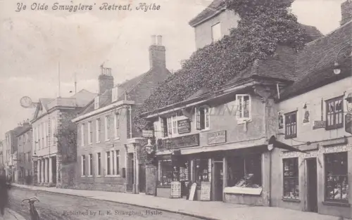 ENGLAND - Hythe, Ye Olde Smugglers' Retreat, Postkarte 1908