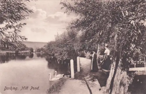 ENGLAND - Dorking, Mühlenteich, Postkarte 1912