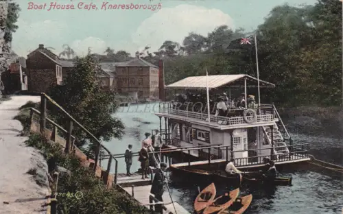 ENGLAND - Knaresborough, Boat House Cafe, Postkarte